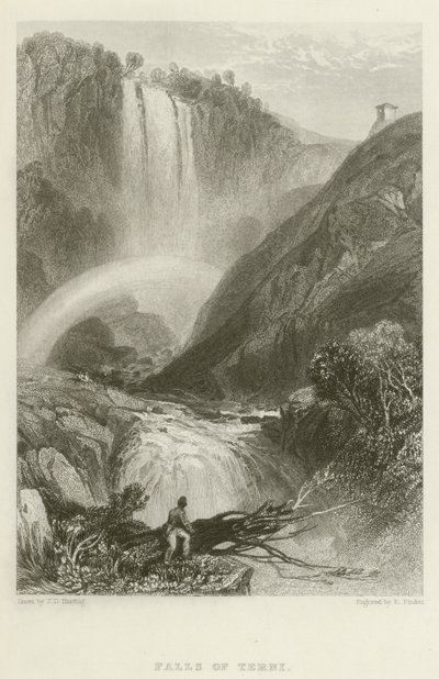 Vandfaldene i Terni af James Duffield Harding