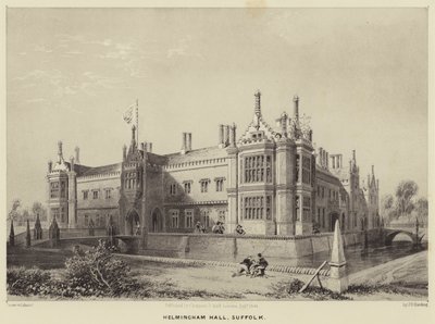 Helmingham Hall, Suffolk af James Duffield Harding