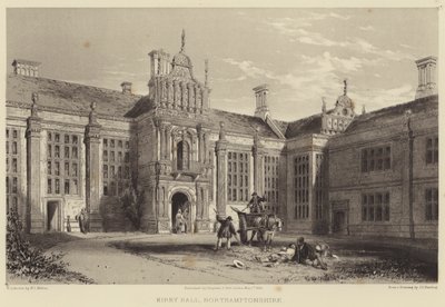 Kirby Hall, Northamptonshire af James Duffield Harding