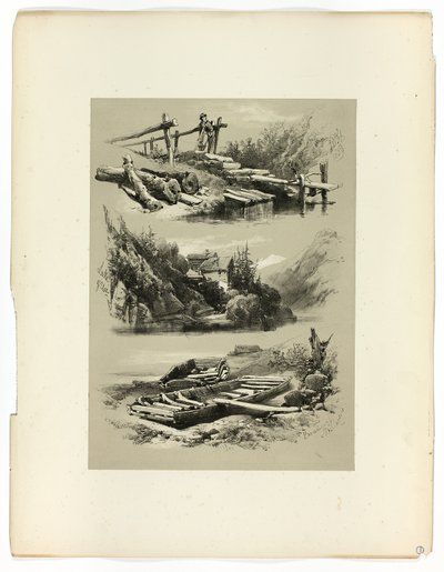 Lake of Uri og Brunnen, fra Picturesque Selections af James Duffield Harding