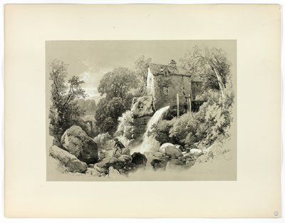 Pandy Mill, fra maleriske valg af James Duffield Harding
