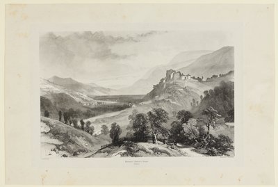 Pontcharra, Château de Bayard af James Duffield Harding