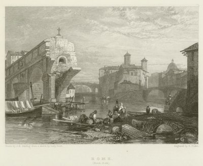 Rom, Ponte Rotti af James Duffield Harding