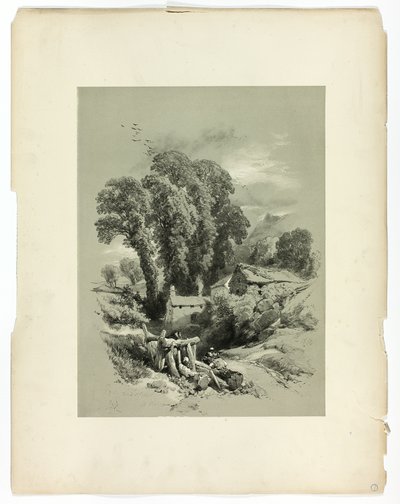 Row W. Trefriw, Wales, fra Picturesque Selections af James Duffield Harding