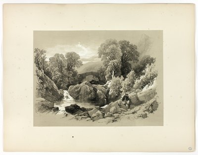 Sledde Bro, fra Picturesque Selections af James Duffield Harding