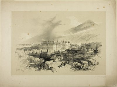 Paladset i Holyrood af James Duffield Harding