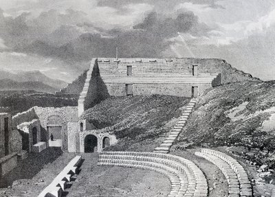 Tragisk Teater, 1828 af James Duffield Harding