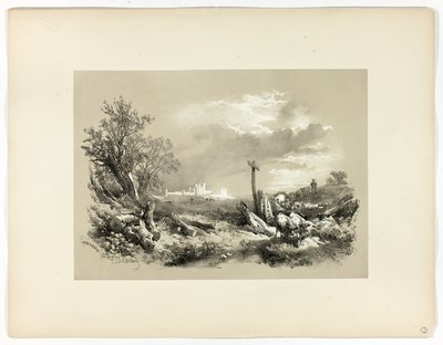 Tynemouth Castle, fra Picturesque Selections af James Duffield Harding