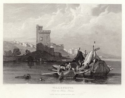 Villeneuve fra Rhone af James Duffield Harding