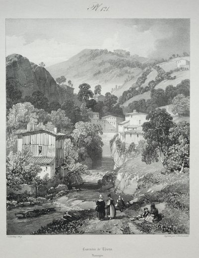 Maleriske og romantiske rejser i det gamle Frankrig. Auvergne..., 1825. af James Duffield Harding