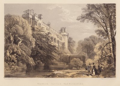 Warwick Castle, Warwickshire (akvatint) af James Duffield Harding