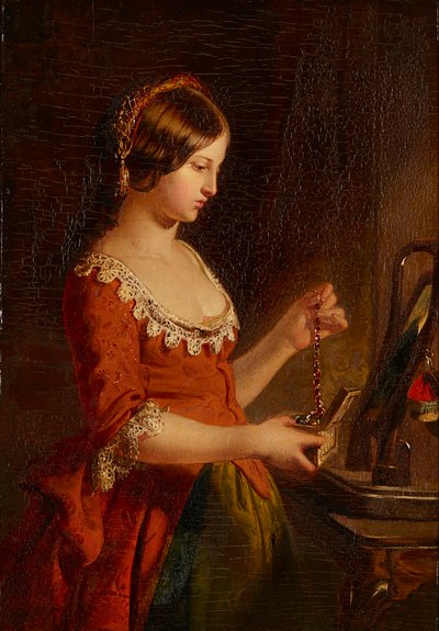 Jewel Casket (olie om bord) af James Eckford Lauder