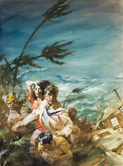 Hurricane (gouache på papir) af James Edwin McConnell