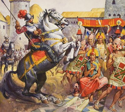 Inkaer (gouache på papir) af James Edwin McConnell