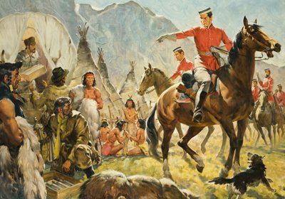 Mounties () og indianere af James Edwin McConnell