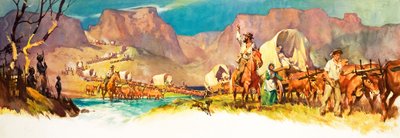 Den store vandring (gouache på papir) af James Edwin McConnell