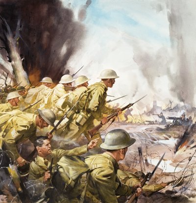 Nedslagtningen ved Somme af James Edwin McConnell