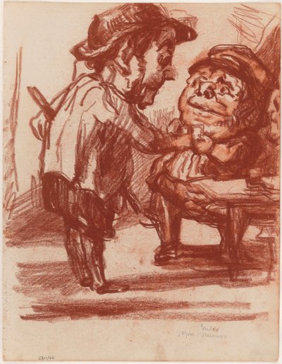 Nach Daumier: Die fröhlichen Jäger af James Ensor