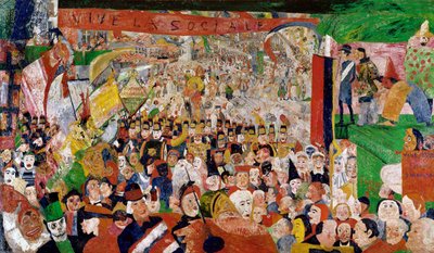 Kristi triumferende indtog i Bruxelles af James Ensor