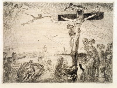 Kristus plaget af djævle af James Ensor