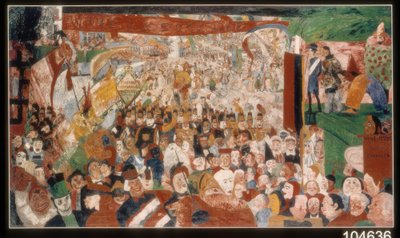 Kristi indtog i Bruxelles i 1889 af James Ensor