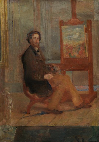 Ensor ved sit staffeli af James Ensor