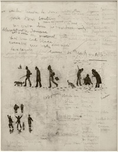 Historie uden ord (jægere om vinteren) af James Sidney Ensor