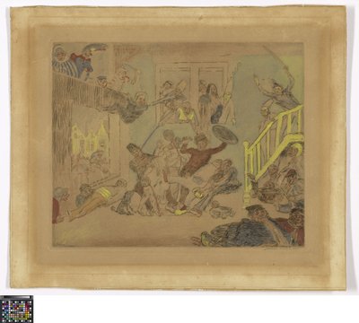 Kampf der Läuseköpfe Verlangen und Gebacken af James Ensor