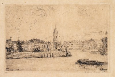 Udsigt over Oostende mod øst af James Ensor