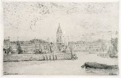 Udsigt over Oostende mod øst af James Ensor