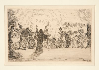 Kristus til tiggerne (Christ and the Beggars) af James Ensor