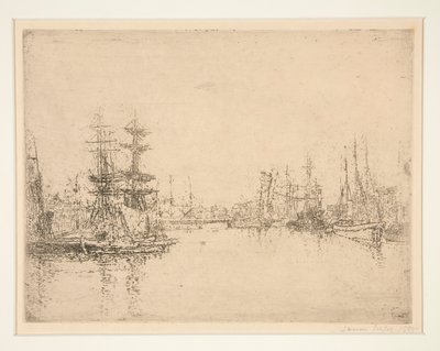 The Main Dock, Oostende (The Main Dock, Oostende) af James Ensor