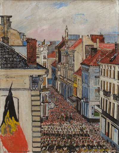 Musik i Vlaanderenstraat af James Ensor