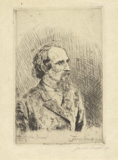 Portræt af Hector Denis af James Ensor