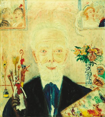 Selvportræt; Auto-portræt af James Ensor