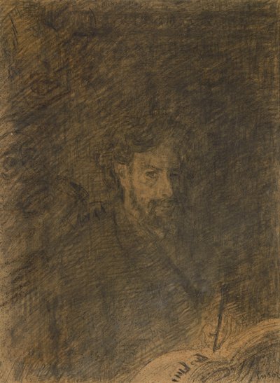 Selvportræt ("Ikke færdig") af James Ensor