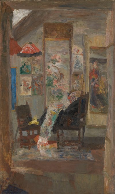 Skelet betragter chinoiserier af James Ensor
