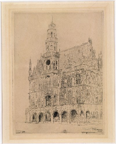Rådhuset i Oudenaarde af James Ensor