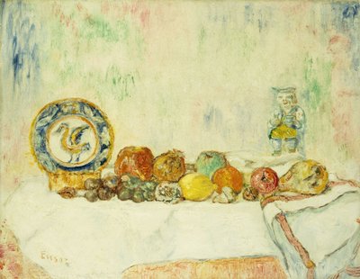 Stilleben med frugter; Nature Morte aux Fruits af James Ensor
