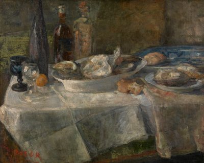 Stilleben med østers af James Ensor
