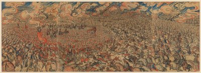 The Cuirassiers of Waterloo (kridt på papir på pap) af James Ensor