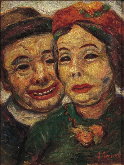 Det maskerede par af James Ensor