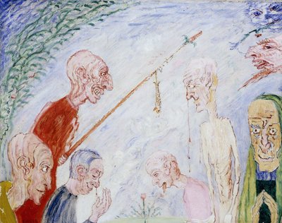 Pilgrimmene; The Pilgrims - De Pelgrims af James Ensor