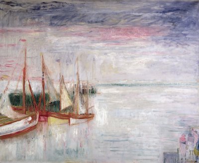 Havnen i Oostende (olie på lærred) af James Ensor