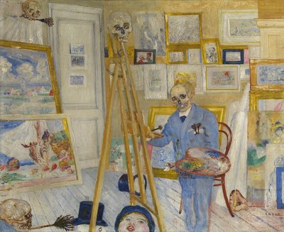 Skeletmaleren, 1896. af James Ensor