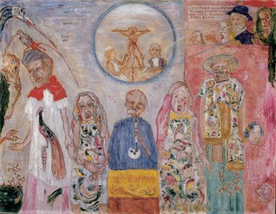 The Vile Vivisectors, ca. 1930 (olie på lærred) af James Ensor