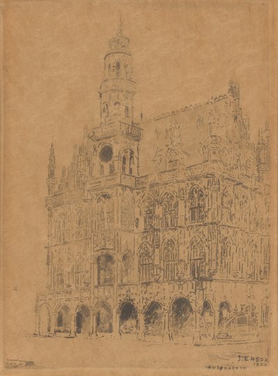 Rådhuset i Oudenaarde af James Ensor