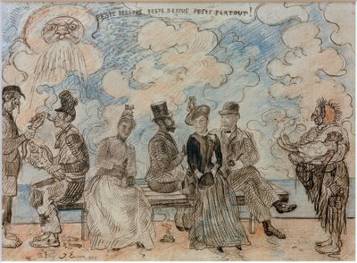 Pesten nedenunder, pesten ovenover, pesten overalt af James Sidney Ensor