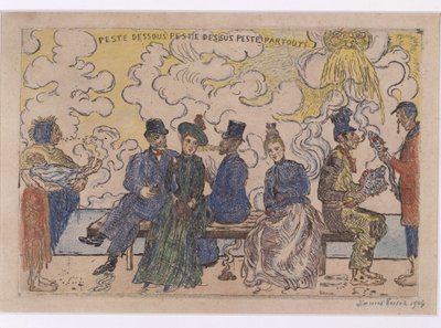 Forfald nedenunder, forfald ovenpå, forfald overalt af James Ensor