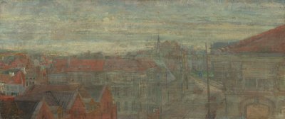 Udsigt over Phnosia. Lysende bølger og vibrationer af James Ensor